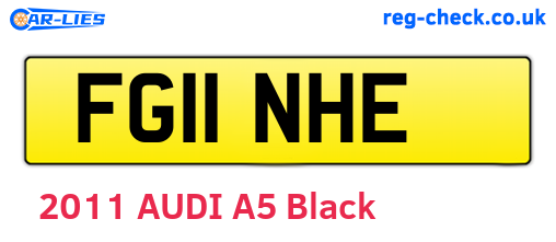 FG11NHE are the vehicle registration plates.