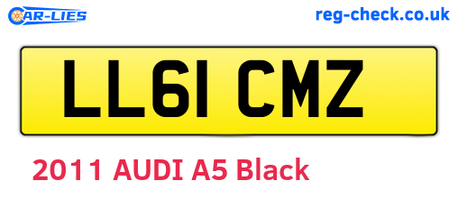 LL61CMZ are the vehicle registration plates.