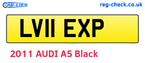 LV11EXP are the vehicle registration plates.