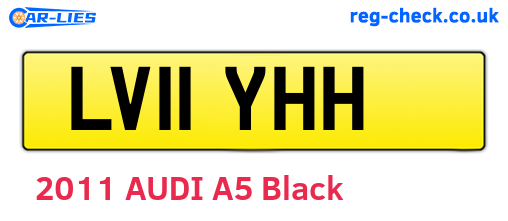 LV11YHH are the vehicle registration plates.