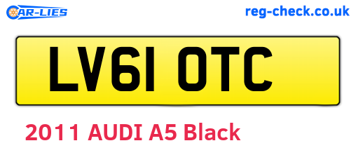 LV61OTC are the vehicle registration plates.