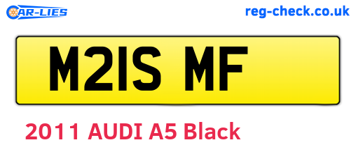 M21SMF are the vehicle registration plates.