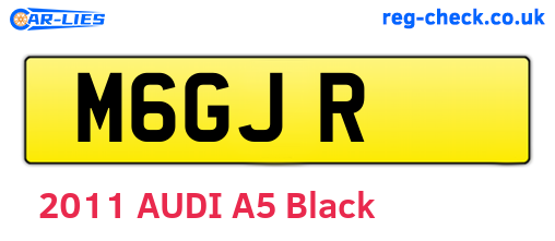M6GJR are the vehicle registration plates.