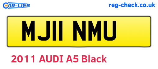 MJ11NMU are the vehicle registration plates.