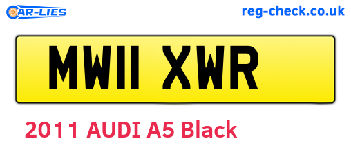 MW11XWR are the vehicle registration plates.