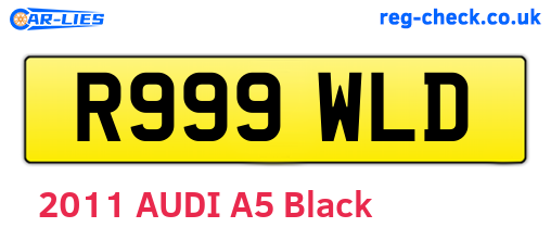 R999WLD are the vehicle registration plates.