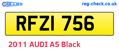 RFZ1756 are the vehicle registration plates.