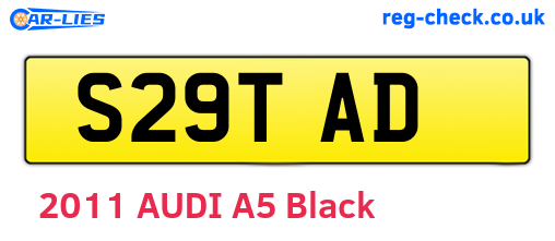 S29TAD are the vehicle registration plates.