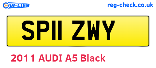 SP11ZWY are the vehicle registration plates.