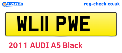 WL11PWE are the vehicle registration plates.
