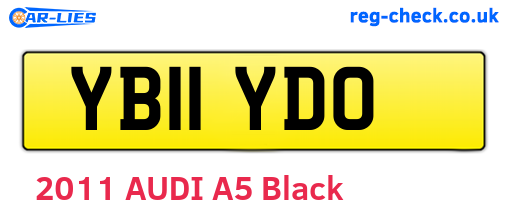 YB11YDO are the vehicle registration plates.