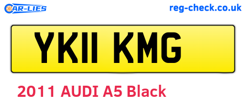 YK11KMG are the vehicle registration plates.