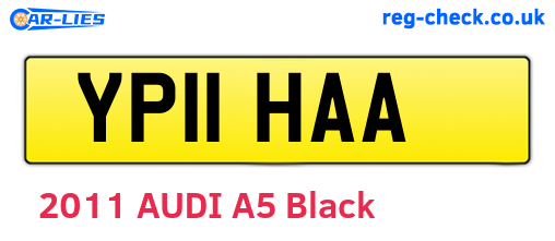 YP11HAA are the vehicle registration plates.
