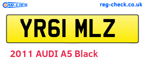YR61MLZ are the vehicle registration plates.