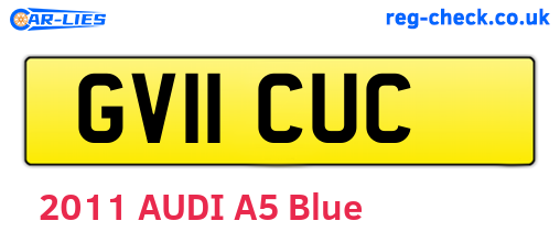GV11CUC are the vehicle registration plates.