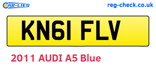 KN61FLV are the vehicle registration plates.