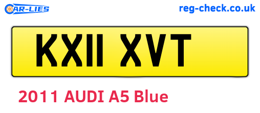 KX11XVT are the vehicle registration plates.