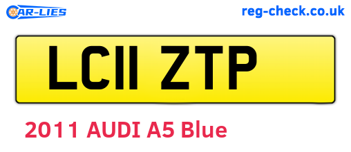 LC11ZTP are the vehicle registration plates.