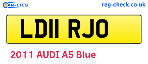 LD11RJO are the vehicle registration plates.