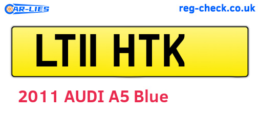 LT11HTK are the vehicle registration plates.