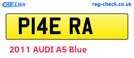 P14ERA are the vehicle registration plates.