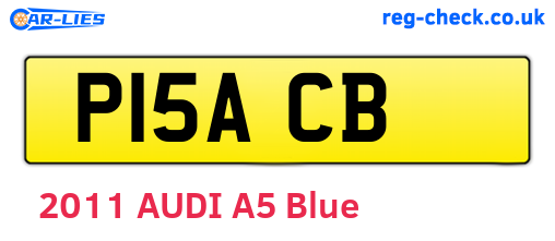 P15ACB are the vehicle registration plates.