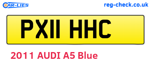 PX11HHC are the vehicle registration plates.
