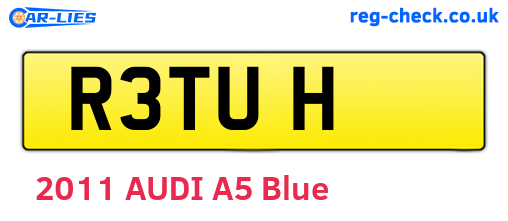 R3TUH are the vehicle registration plates.