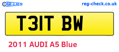 T31TBW are the vehicle registration plates.