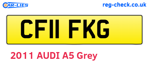 CF11FKG are the vehicle registration plates.