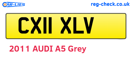 CX11XLV are the vehicle registration plates.