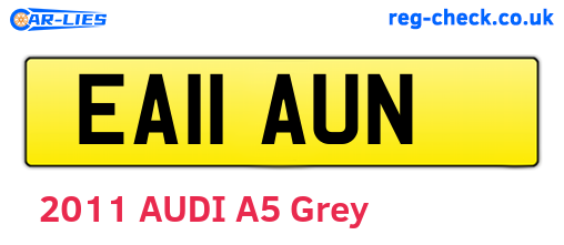 EA11AUN are the vehicle registration plates.