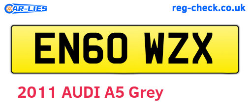 EN60WZX are the vehicle registration plates.