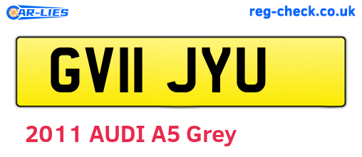 GV11JYU are the vehicle registration plates.