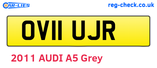 OV11UJR are the vehicle registration plates.