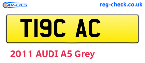 T19CAC are the vehicle registration plates.