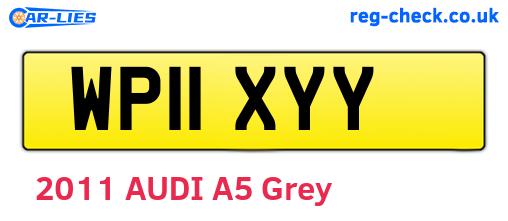 WP11XYY are the vehicle registration plates.