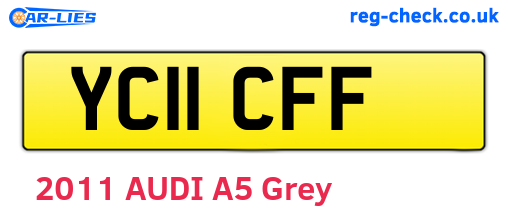YC11CFF are the vehicle registration plates.