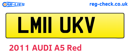 LM11UKV are the vehicle registration plates.