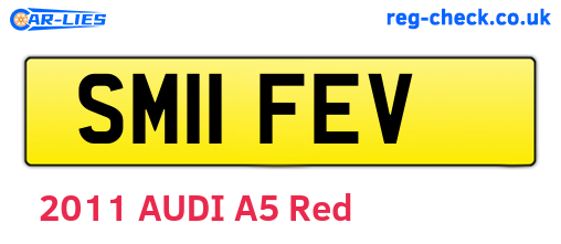 SM11FEV are the vehicle registration plates.