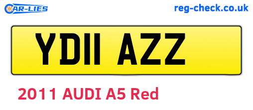 YD11AZZ are the vehicle registration plates.