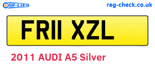 FR11XZL are the vehicle registration plates.
