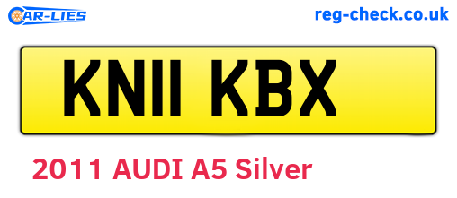 KN11KBX are the vehicle registration plates.