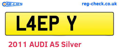 L4EPY are the vehicle registration plates.