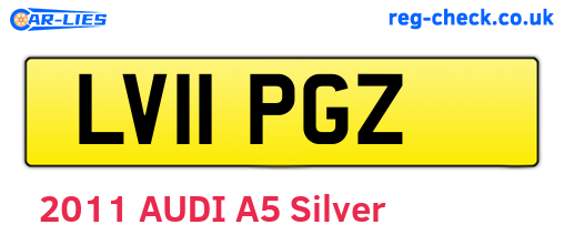 LV11PGZ are the vehicle registration plates.