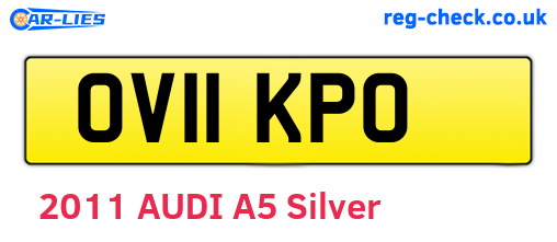 OV11KPO are the vehicle registration plates.