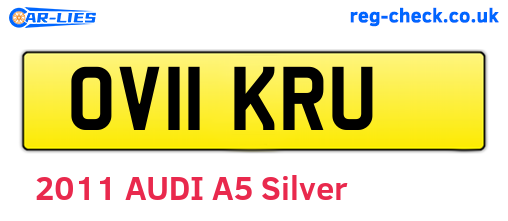 OV11KRU are the vehicle registration plates.