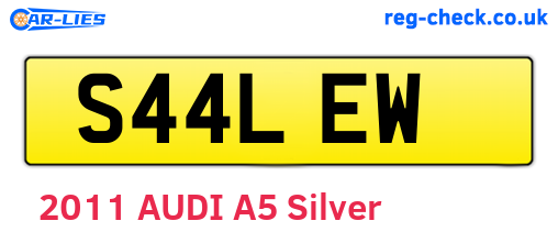 S44LEW are the vehicle registration plates.