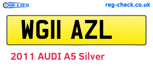 WG11AZL are the vehicle registration plates.