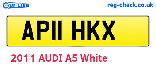 AP11HKX are the vehicle registration plates.